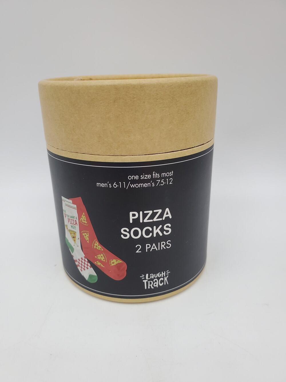 Pizza Socks - 2 Pairs - Size 6-11